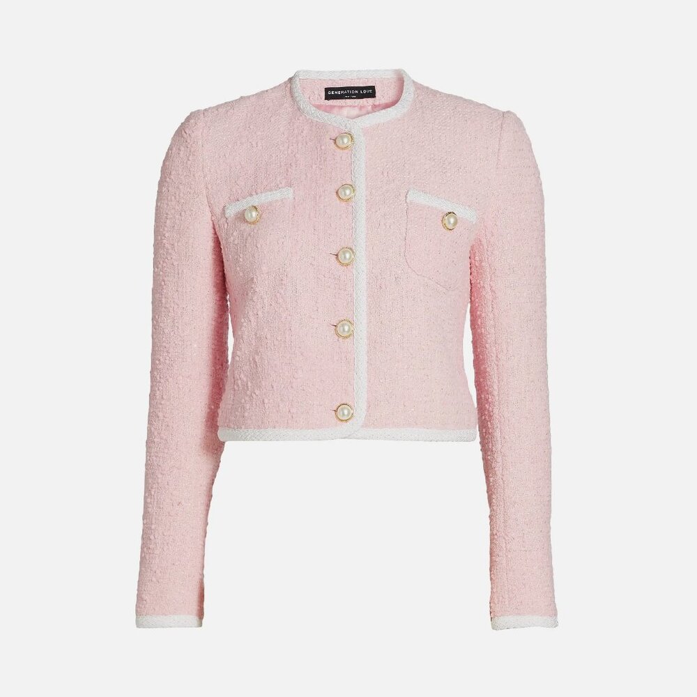 NEW Generation Love - Size M Women's Amber Tweed Jacket - Ballet Slipper